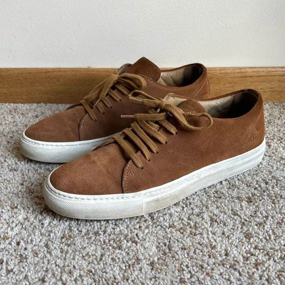Common Projects Women’s Brown Suede Leather Achilles Low Sneaker Sz 39 US 9.5